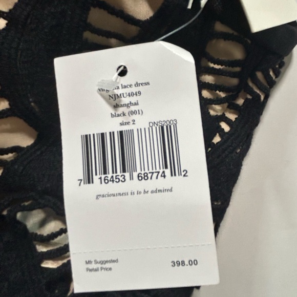 Kate Spade “Virginia” Lace Short Sleeve Mini Dress NWT - Picture 4 of 5